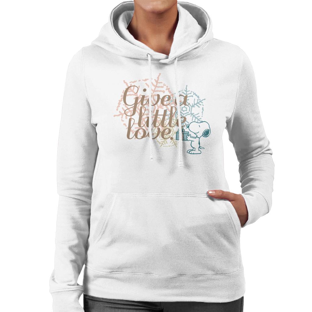 Peanuts Snoopy Give A Little Love Women's Hooded Sweatshirt product image 4