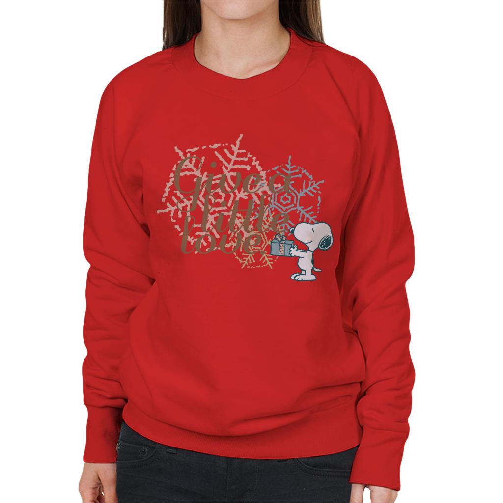 Peanuts Snoopy Give A Little Love Women's Sweatshirt product image 6