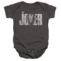 The Batman (2022) Joker Text On Gray - Baby Bodysuit