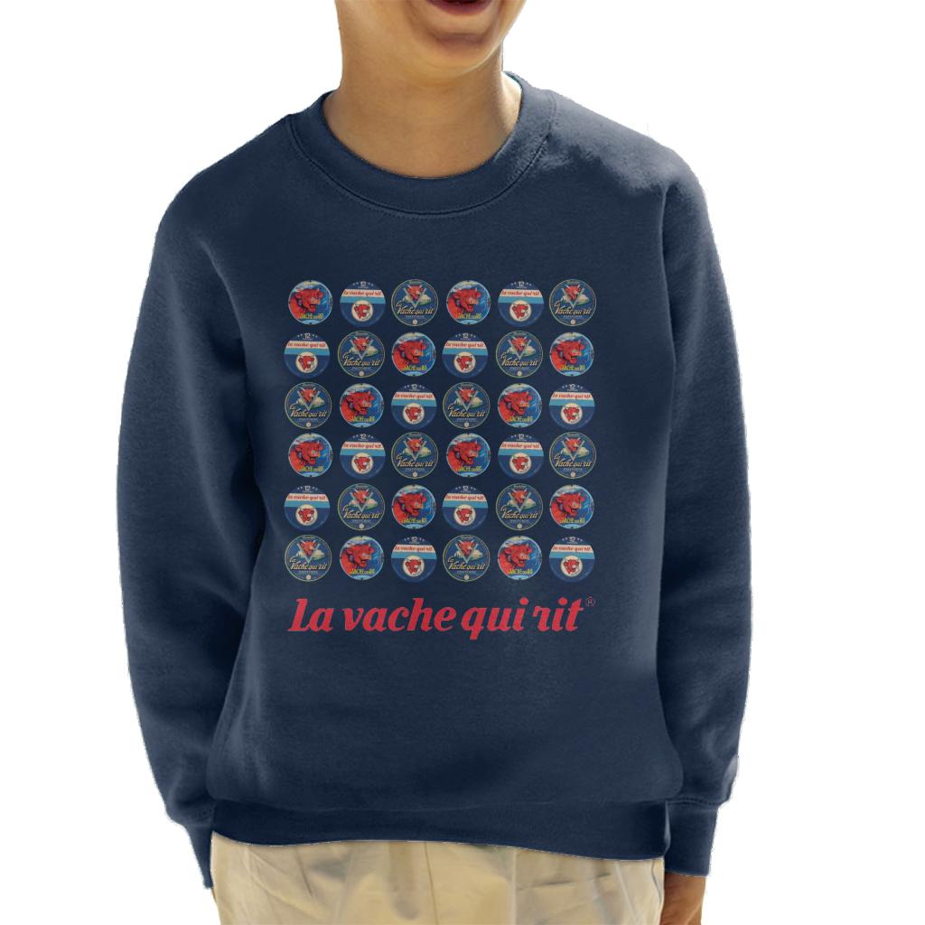 The Laughing Cow 1960s Retro Logo Montage Kid's Sweatshirt product image 1