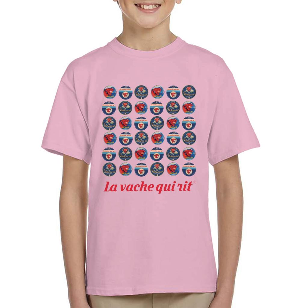 The Laughing Cow 1960s Retro Logo Montage Kid's T-Shirt product image 4