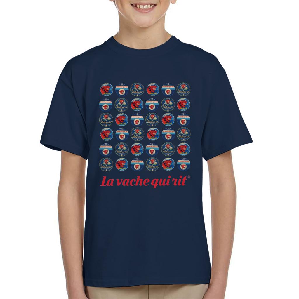 The Laughing Cow 1960s Retro Logo Montage Kid's T-Shirt product image 1
