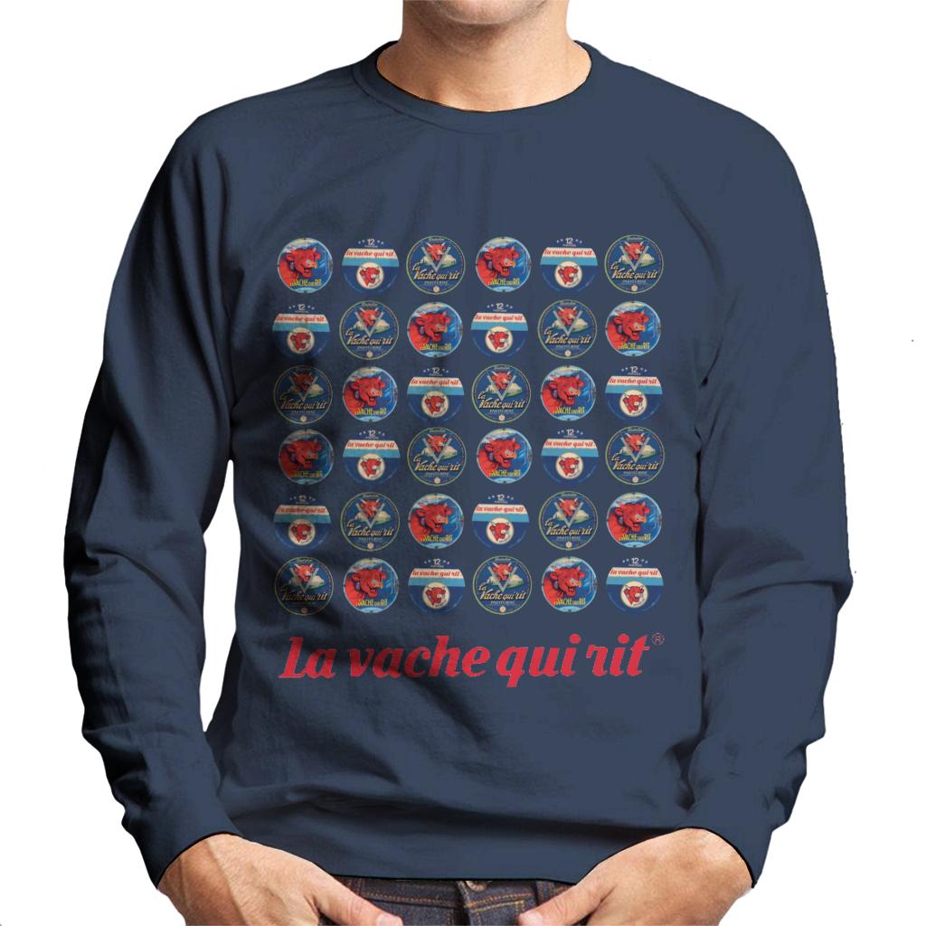 The Laughing Cow 1960s Retro Logo Montage Men's Sweatshirt product image 1