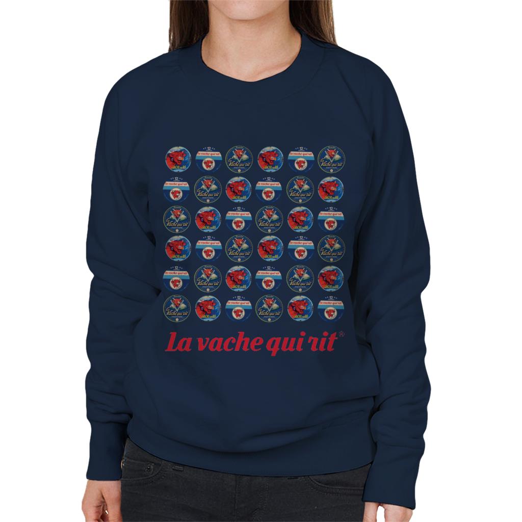 The Laughing Cow 1960s Retro Logo Montage Women's Sweatshirt product image 1