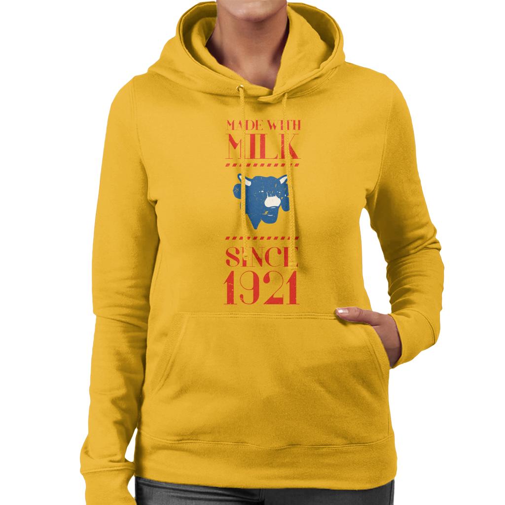 The Laughing Cow Made With Milk Since 1921 Women's Hooded product image 4