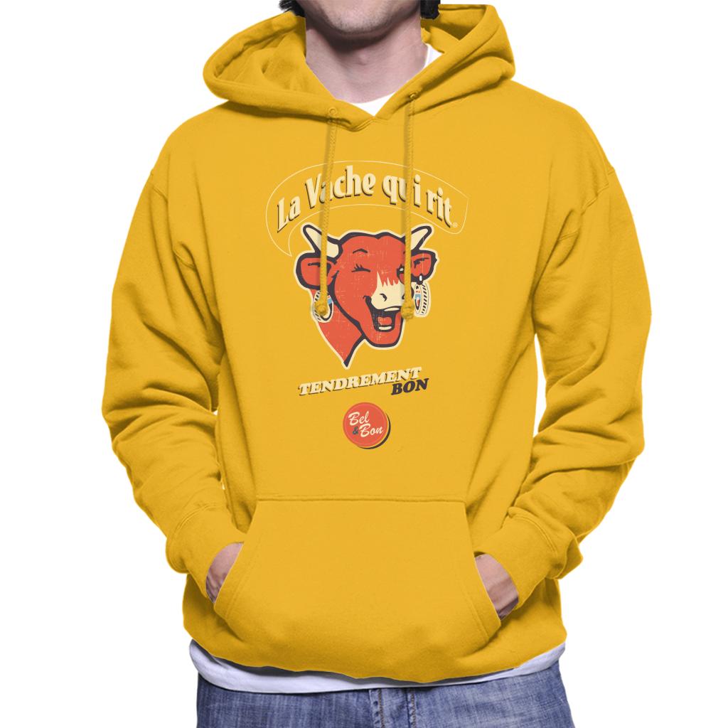 The Laughing Cow French Slogan Men's Hooded Sweatshirt product image 4