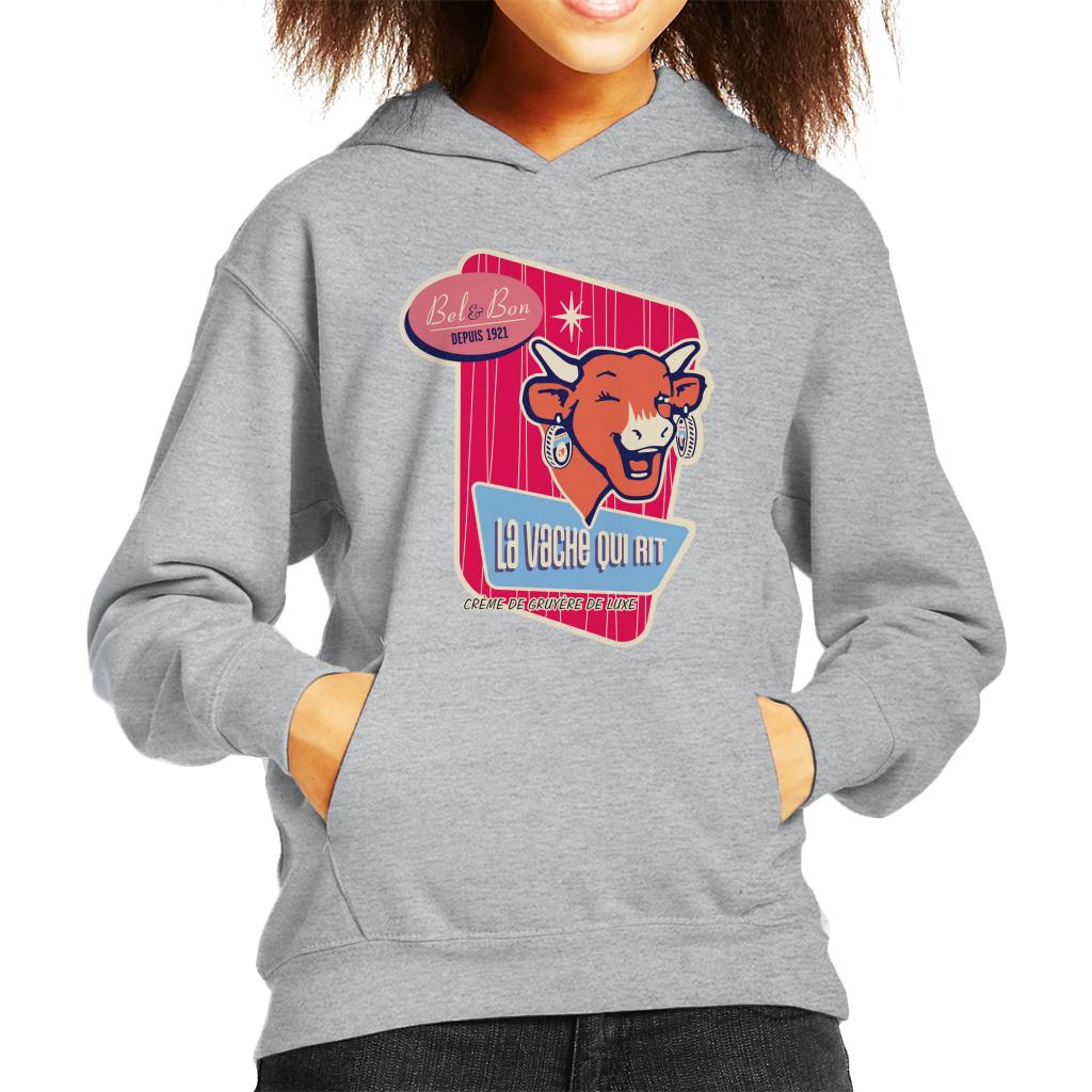 The Laughing Cow Winking Bel And Bon Kid's Hooded Sweatshirt product image 1