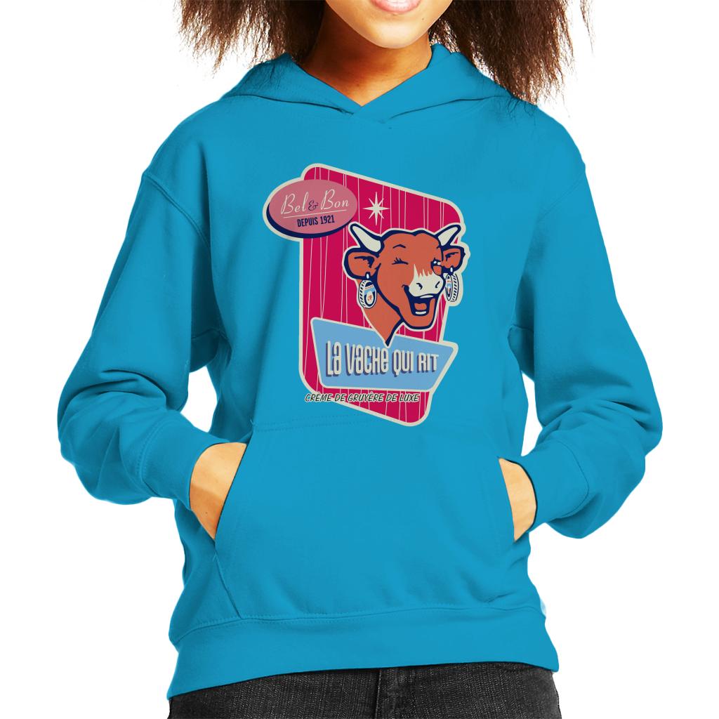 The Laughing Cow Winking Bel And Bon Kid's Hooded Sweatshirt product image 4