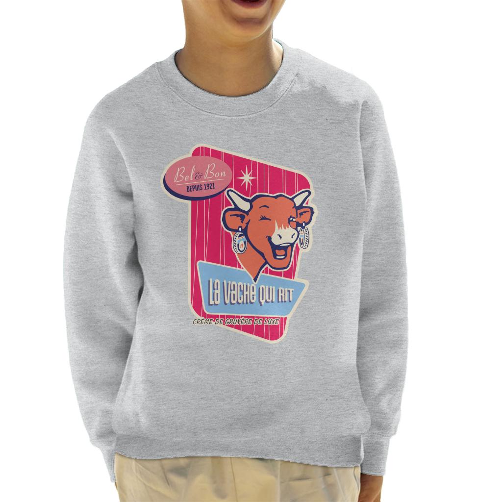 The Laughing Cow Winking Bel And Bon Kid's Sweatshirt product image 1