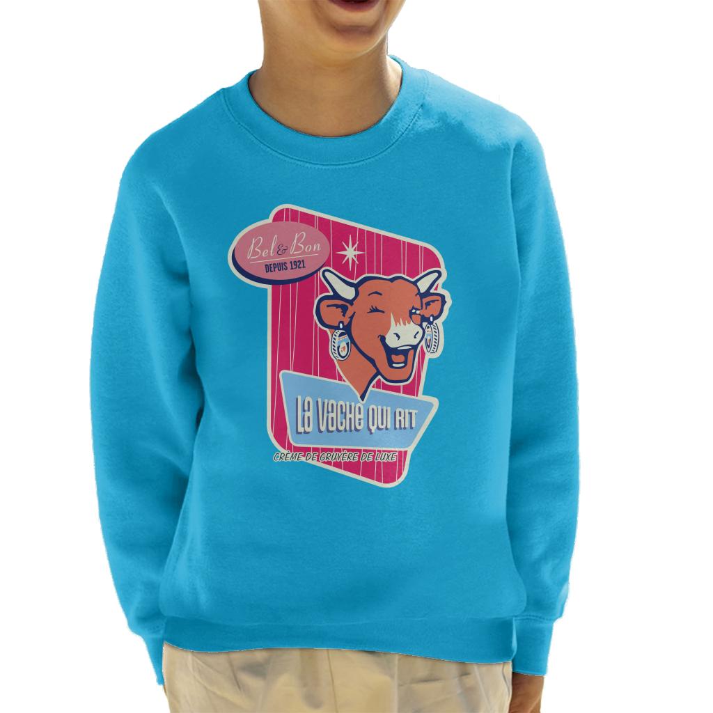 The Laughing Cow Winking Bel And Bon Kid's Sweatshirt product image 4