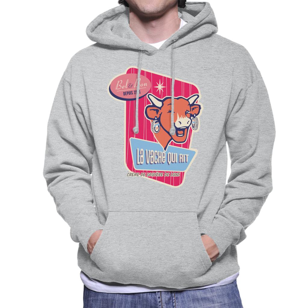 The Laughing Cow Winking Bel And Bon Men's Hooded Sweatshirt product image 1