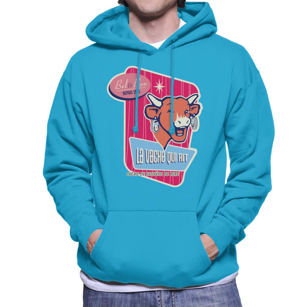 The Laughing Cow Winking Bel And Bon Men's Hooded Sweatshirt product image 4