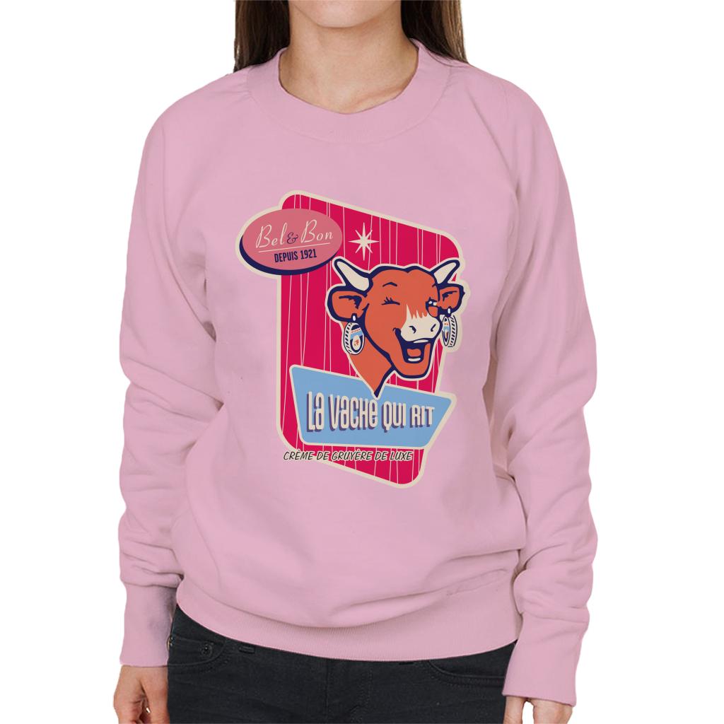The Laughing Cow Winking Bel And Bon Women's Sweatshirt product image 6