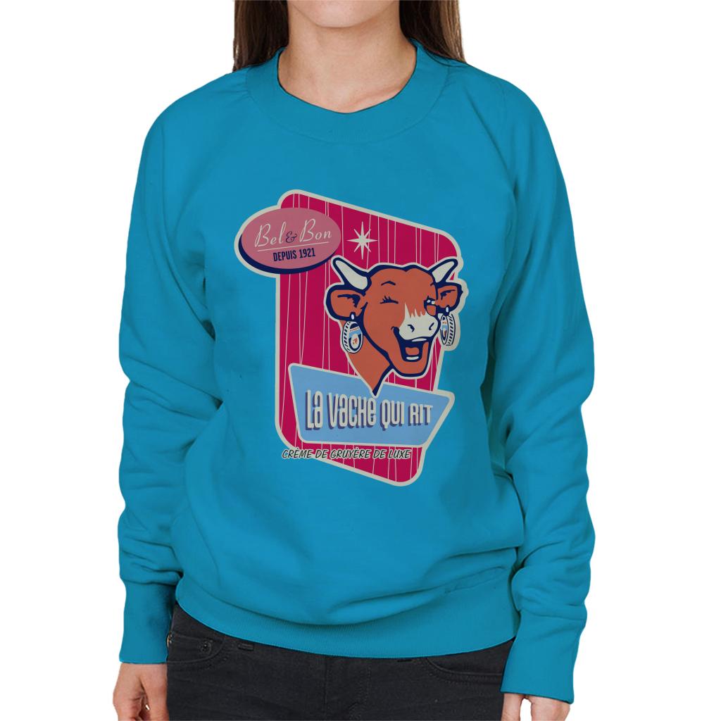 The Laughing Cow Winking Bel And Bon Women's Sweatshirt product image 4
