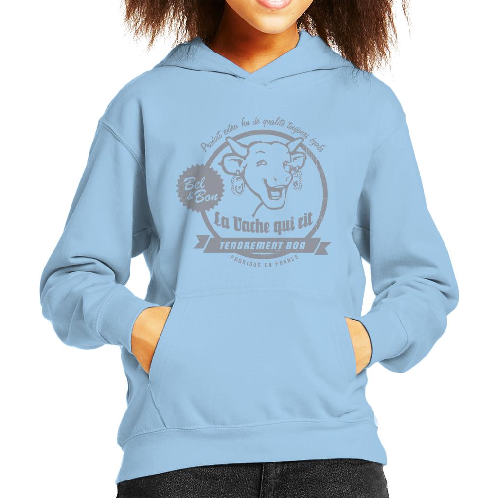 The Laughing Cow Produit Extra Fin Kid's Hooded Sweatshirt product image 4