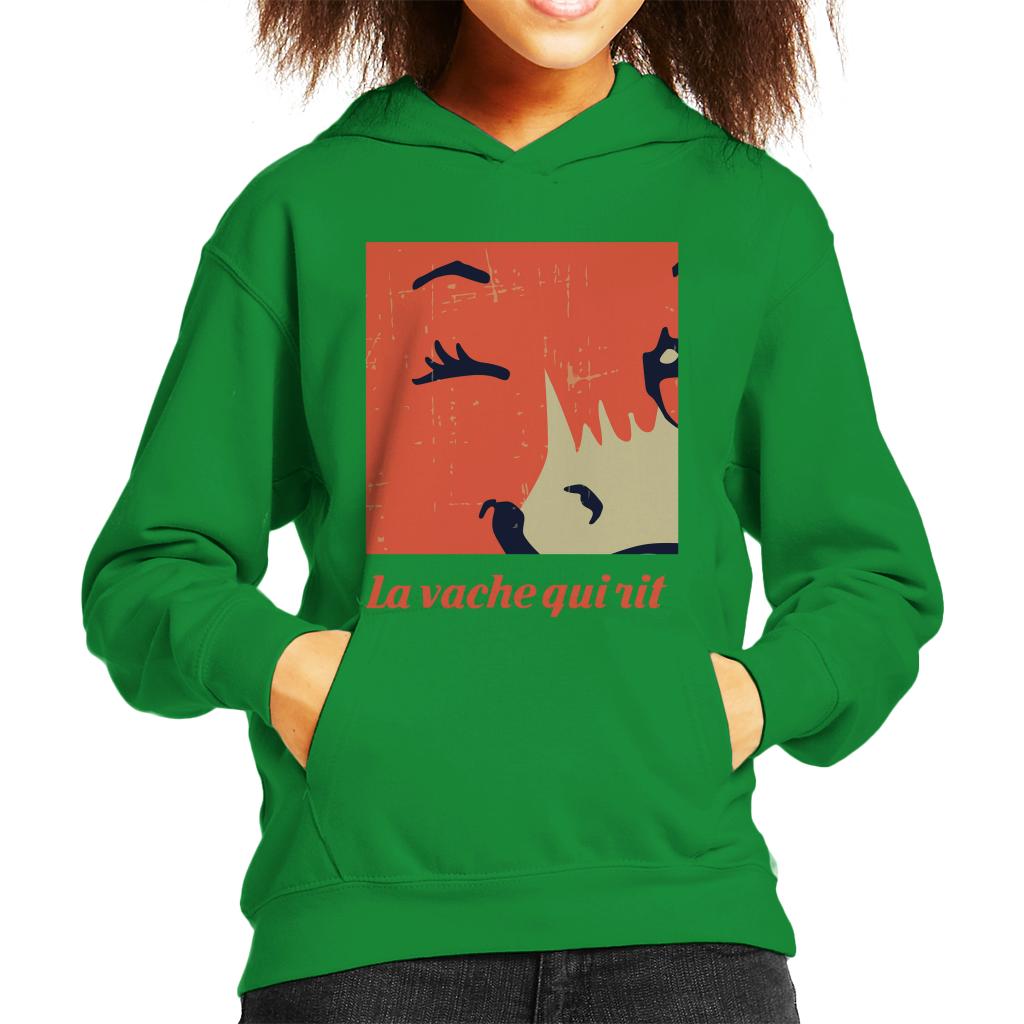 The Laughing Cow Close Up Wink Kid's Hooded Sweatshirt product image 4