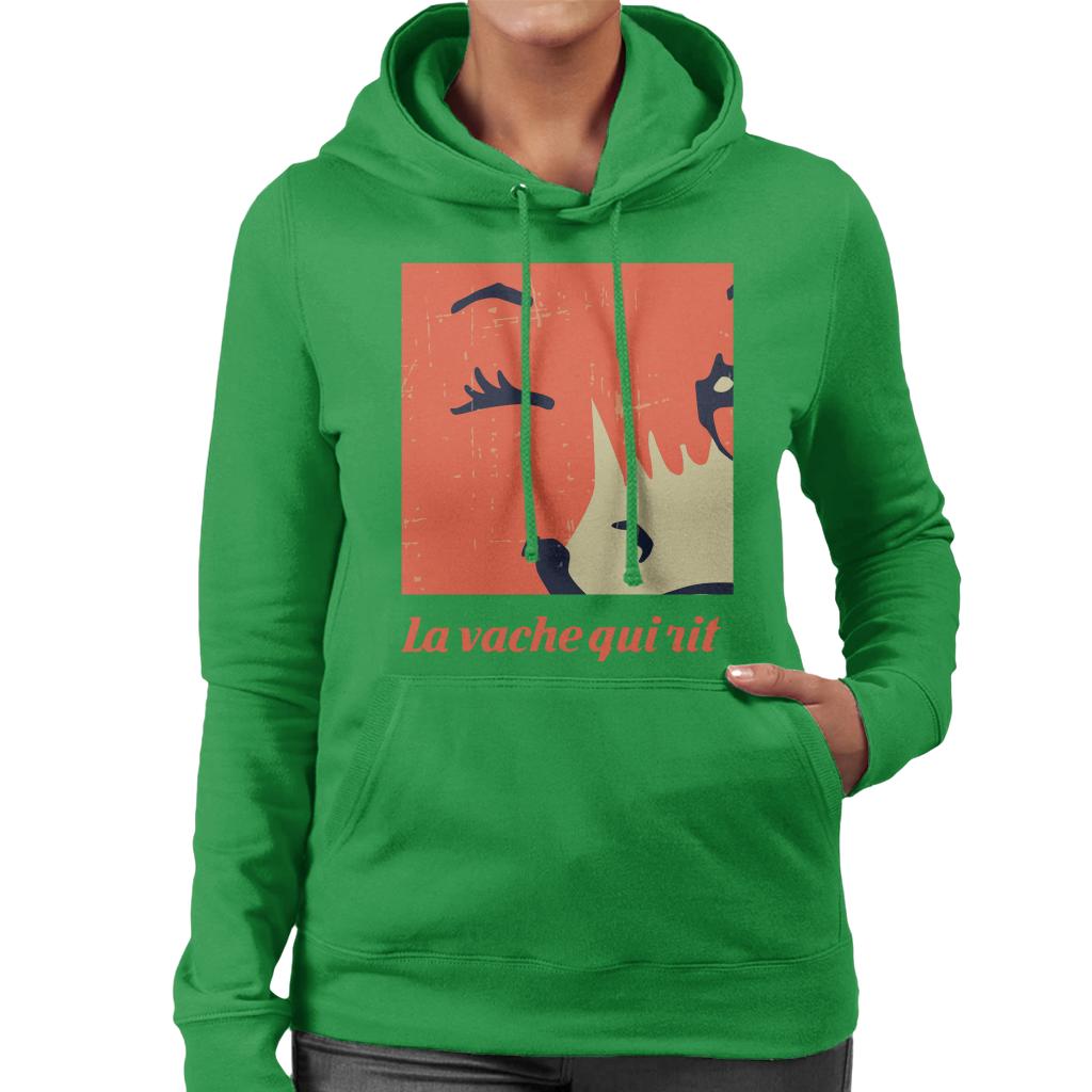 The Laughing Cow Close Up Wink Women's Hooded Sweatshirt product image 4