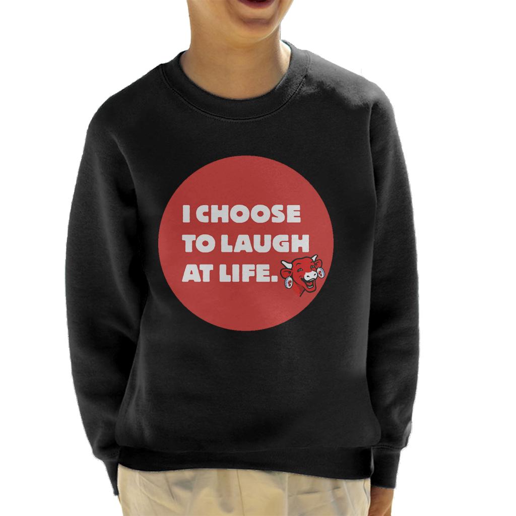The Laughing Cow I Choose To Laugh At Life Kid's Sweatshirt product image 1