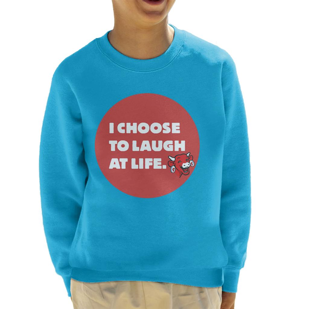 The Laughing Cow I Choose To Laugh At Life Kid's Sweatshirt product image 4