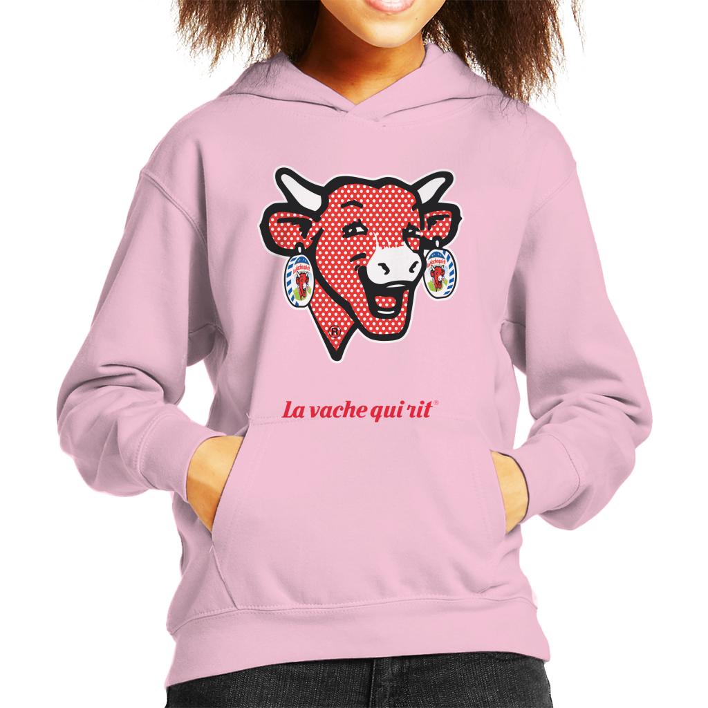 The Laughing Cow Polka Dot Kid's Hooded Sweatshirt product image 4