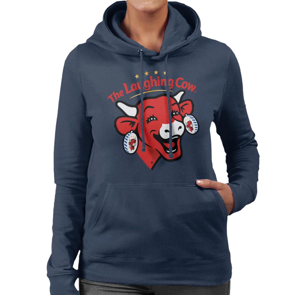 The Laughing Cow Contemporary Logo Women's Hooded Sweatshirt product image 1