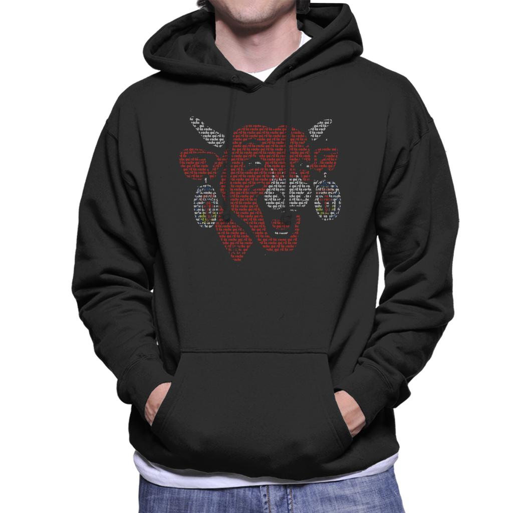 The Laughing Cow La Vache Qui Rit Outline Men's Hooded product image 1