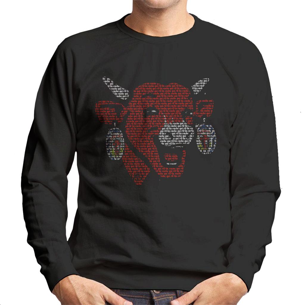 The Laughing Cow La Vache Qui Rit Outline Men's Sweatshirt product image 1