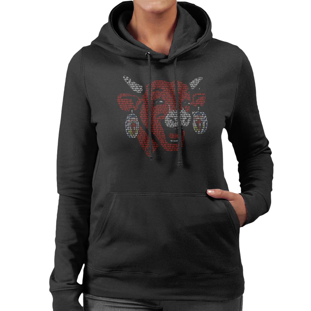 The Laughing Cow La Vache Qui Rit Outline Women's Hooded product image 1