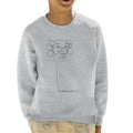 The Laughing Cow Handwritten Outline Kid's Sweatshirt product image 1