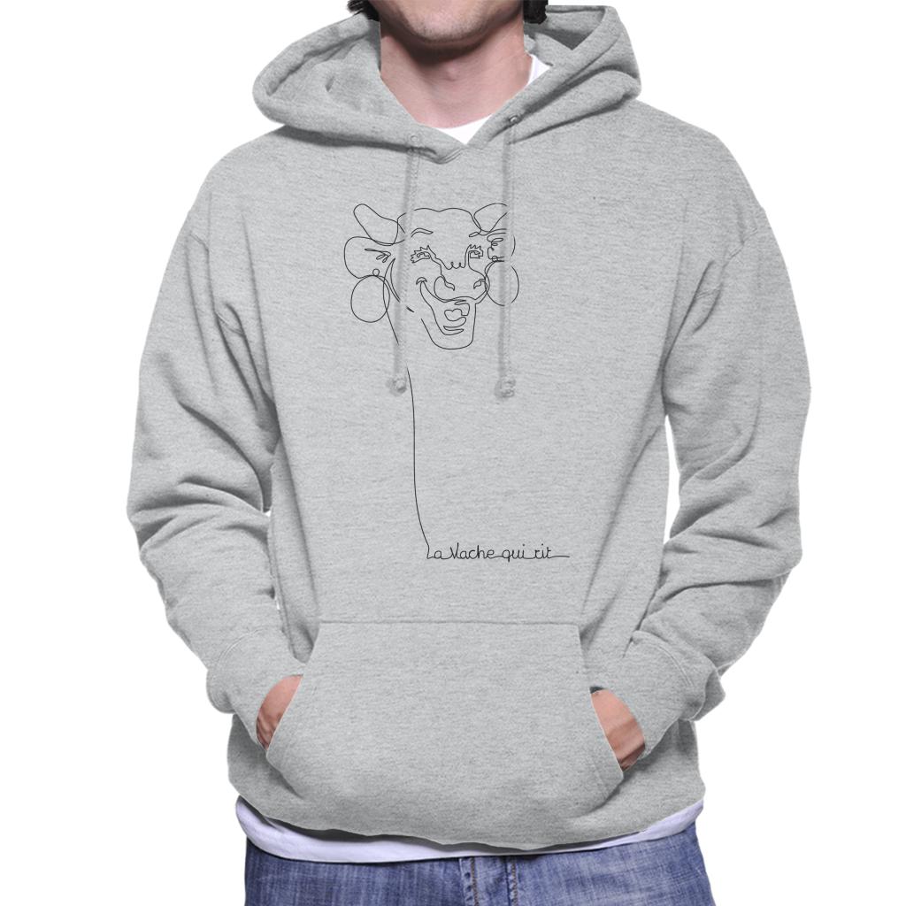 The Laughing Cow Handwritten Outline Men's Hooded Sweatshirt product image 1