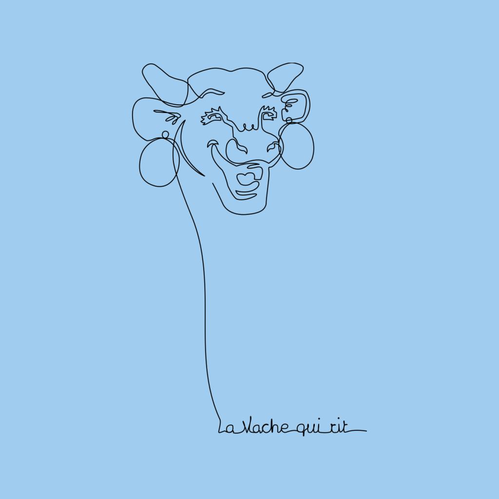 The Laughing Cow Handwritten Outline Kid's Sweatshirt product image 5