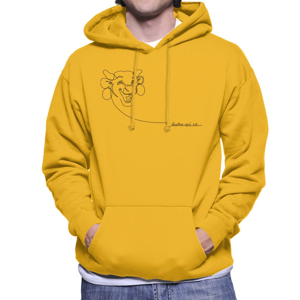 The Laughing Cow French Handwritten Logo Men's Hooded product image 4