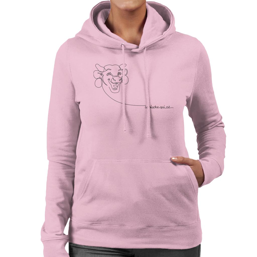 The Laughing Cow French Handwritten Logo Women's Hooded product image 6