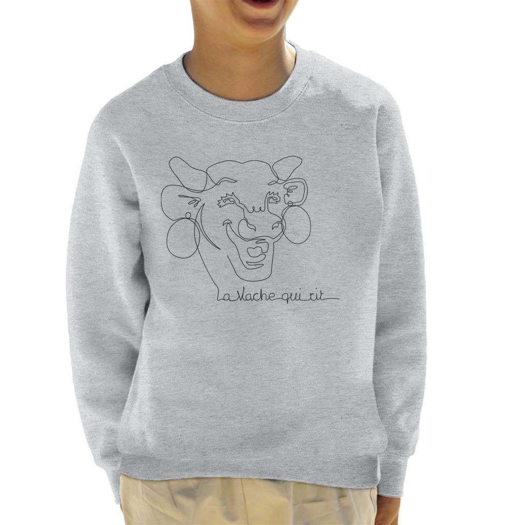 The Laughing Cow Handwritten Close Up Logo Kid's Sweatshirt product image 1