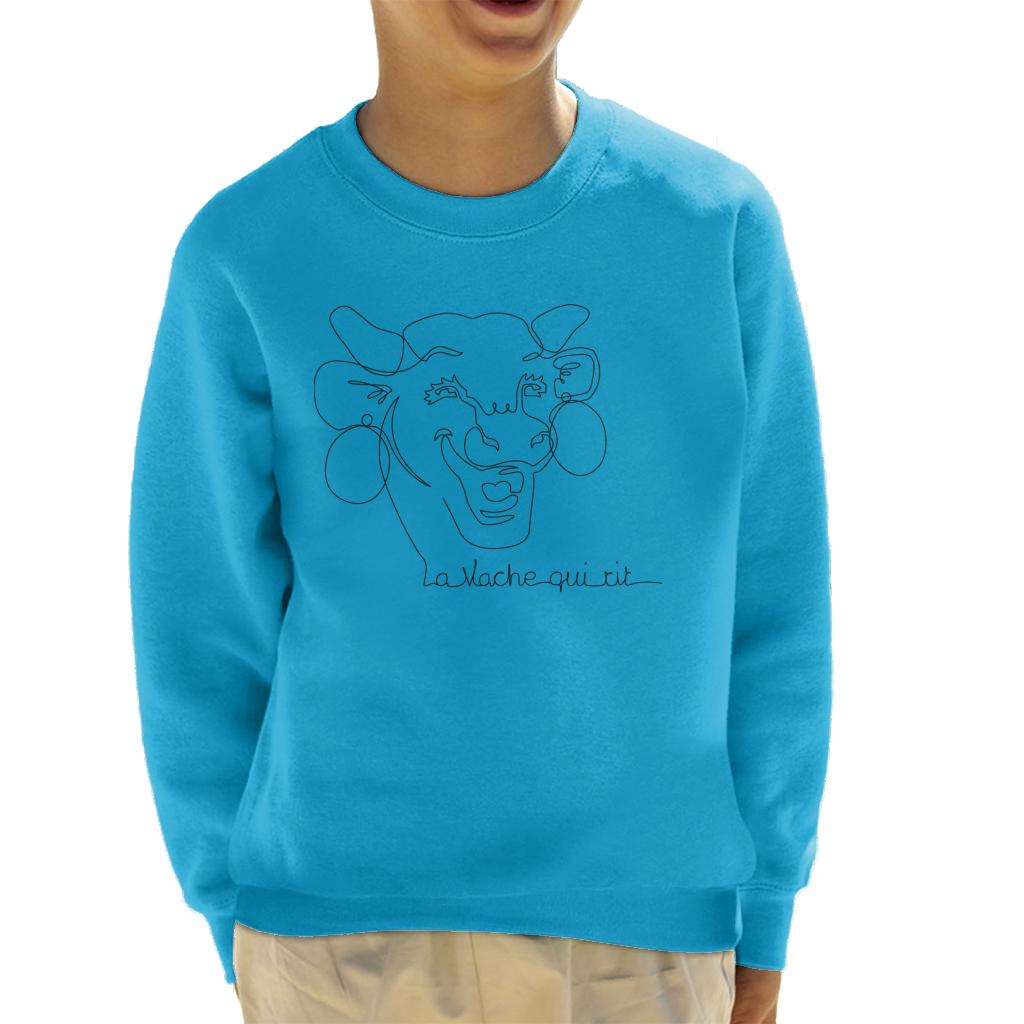 The Laughing Cow Handwritten Close Up Logo Kid's Sweatshirt product image 4