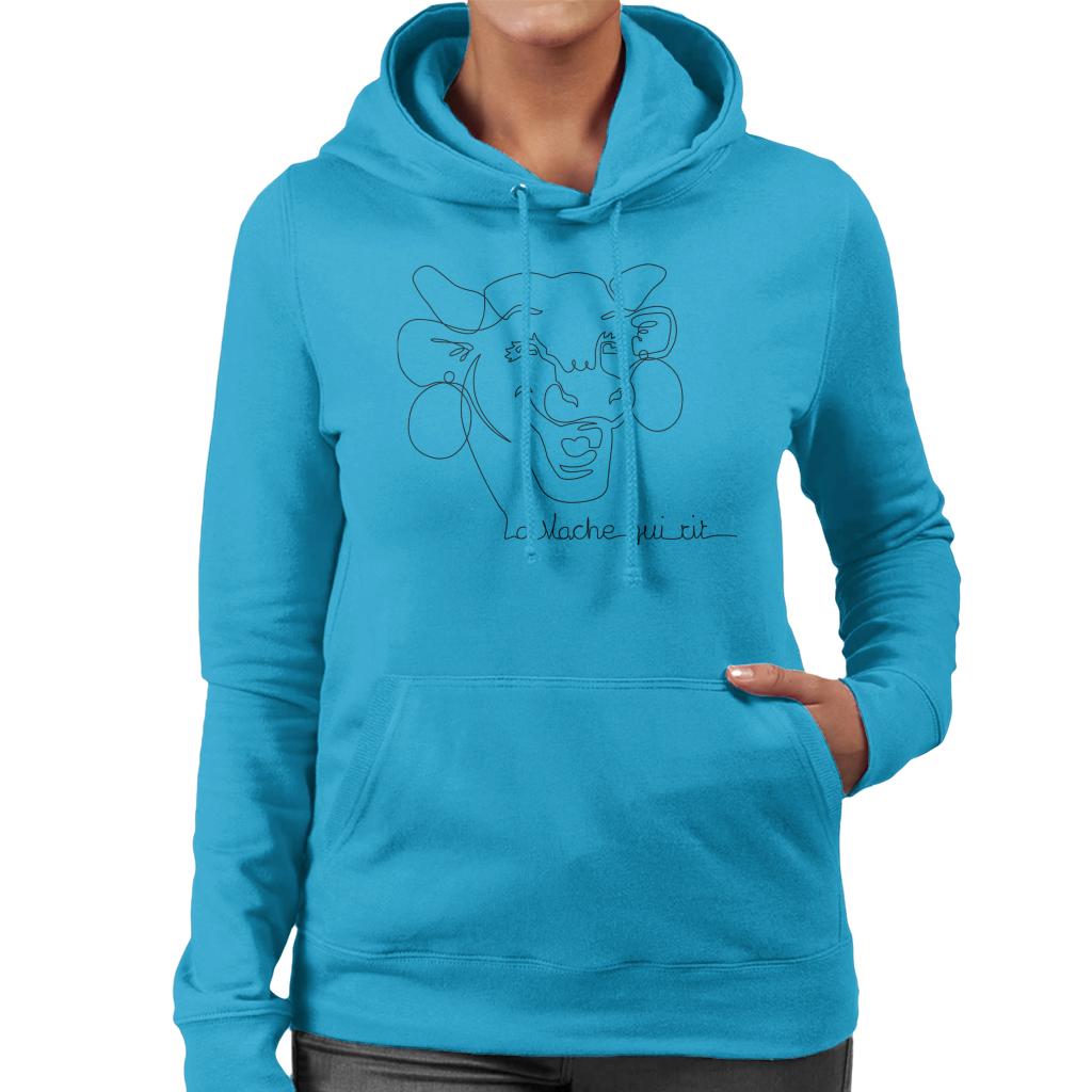 The Laughing Cow Handwritten Close Up Logo Women's Hooded product image 4