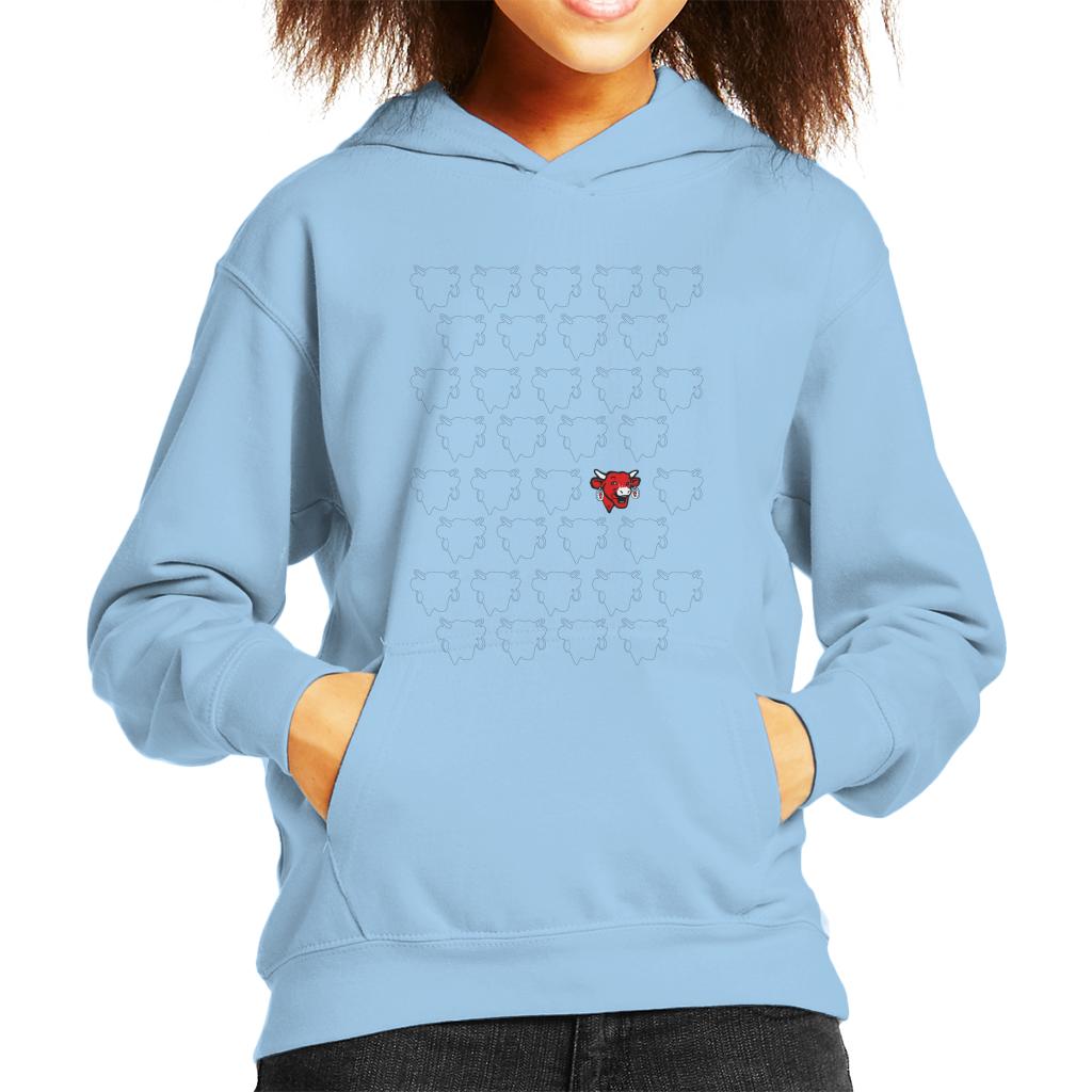 The Laughing Cow Silhouettes Kid's Hooded Sweatshirt product image 1