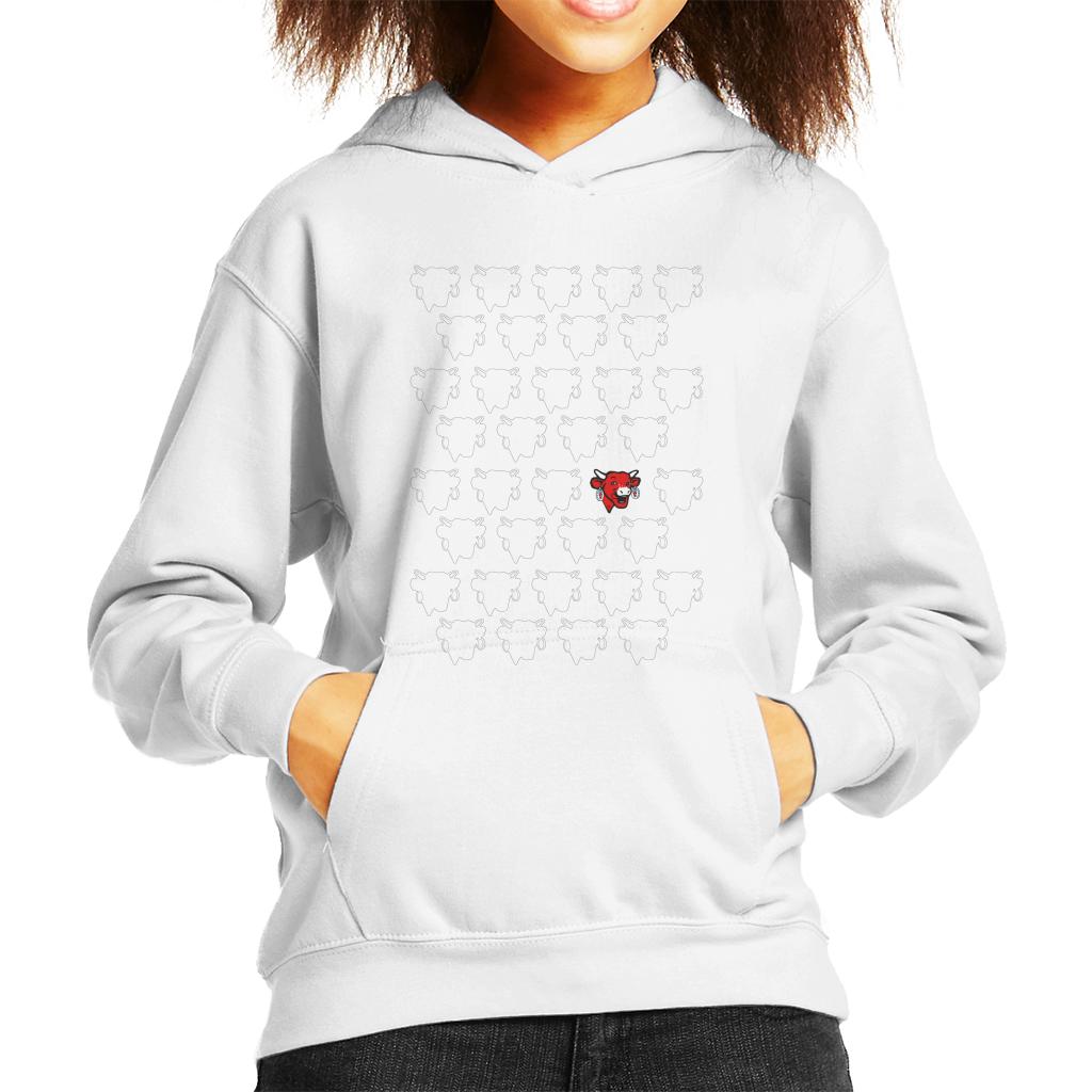 The Laughing Cow Silhouettes Kid's Hooded Sweatshirt product image 4