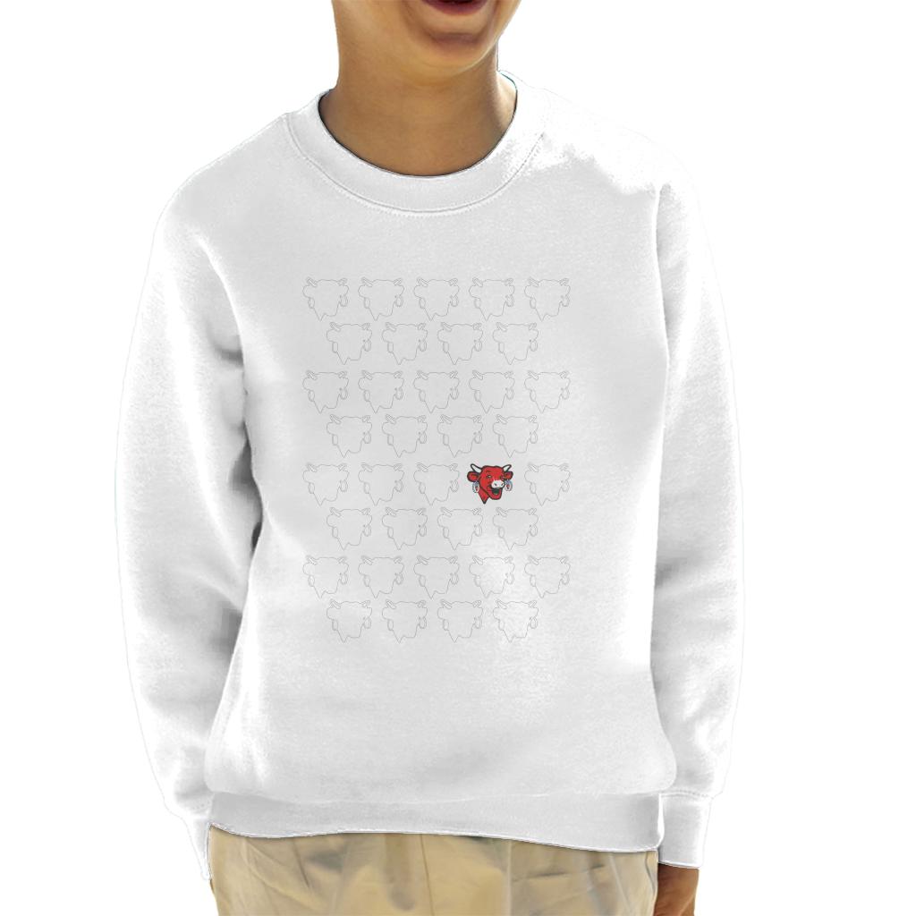 The Laughing Cow Silhouettes Kid's Sweatshirt product image 4