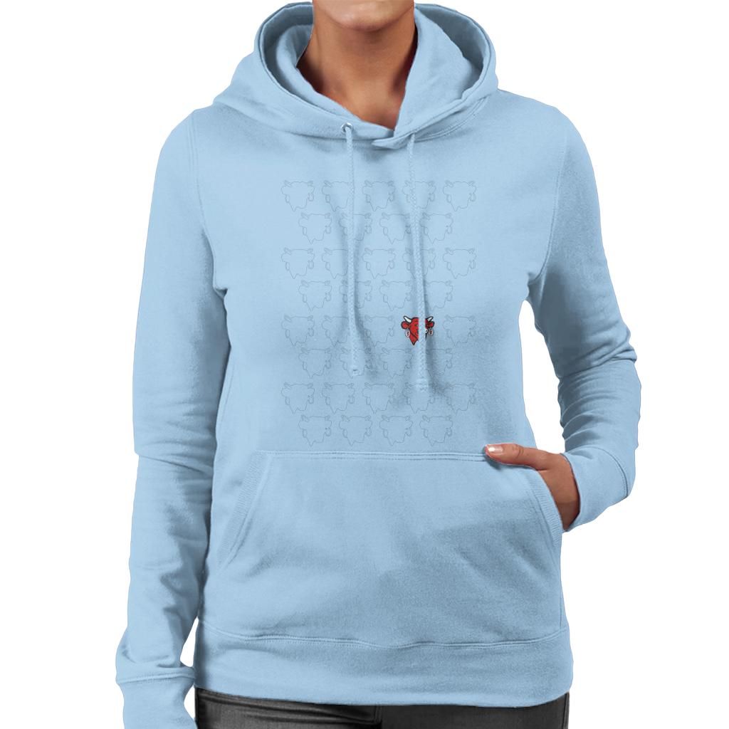 The Laughing Cow Silhouettes Women's Hooded Sweatshirt product image 4