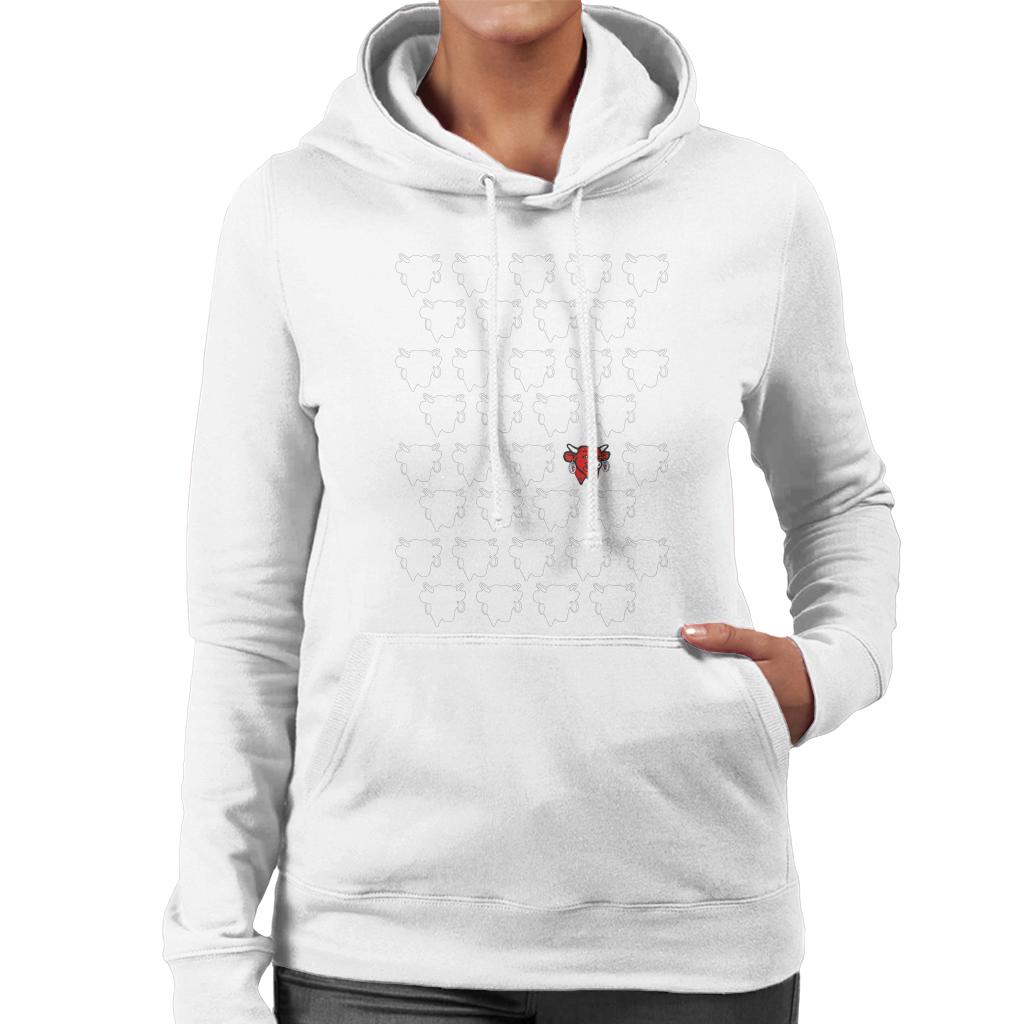 The Laughing Cow Silhouettes Women's Hooded Sweatshirt product image 1