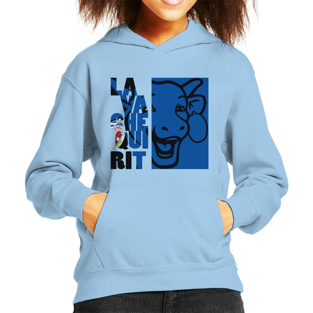 The Laughing Cow La Vache Qui Rit Blue Montage Kid's Hooded product image 4