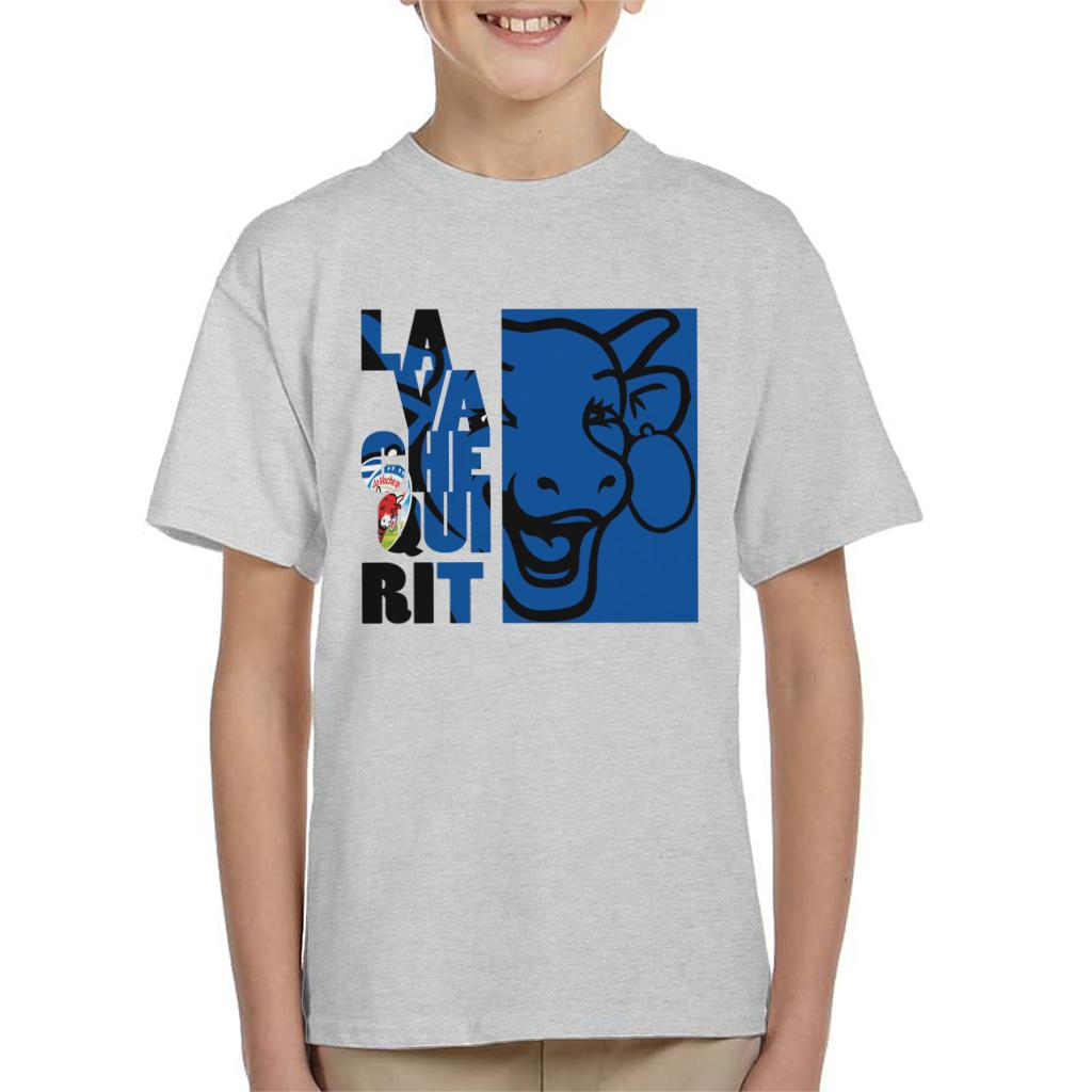 The Laughing Cow La Vache Qui Rit Blue Montage Kid's T-Shirt product image 1