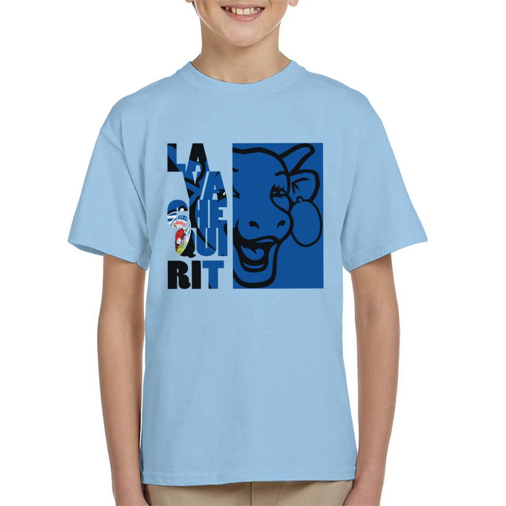 The Laughing Cow La Vache Qui Rit Blue Montage Kid's T-Shirt product image 4