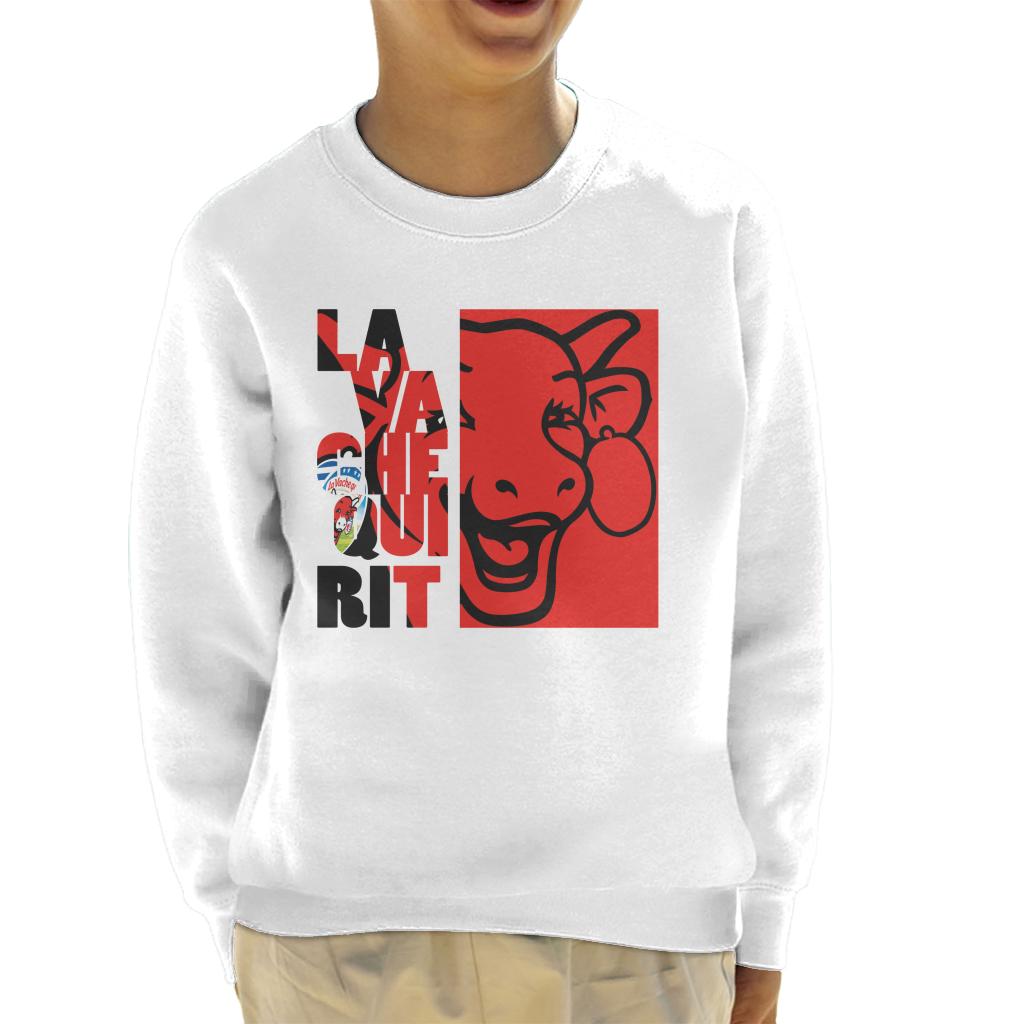 The Laughing Cow Red Montage Kid's Sweatshirt product image 4