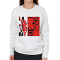 The Laughing Cow Red Montage Women's Sweatshirt product image 1