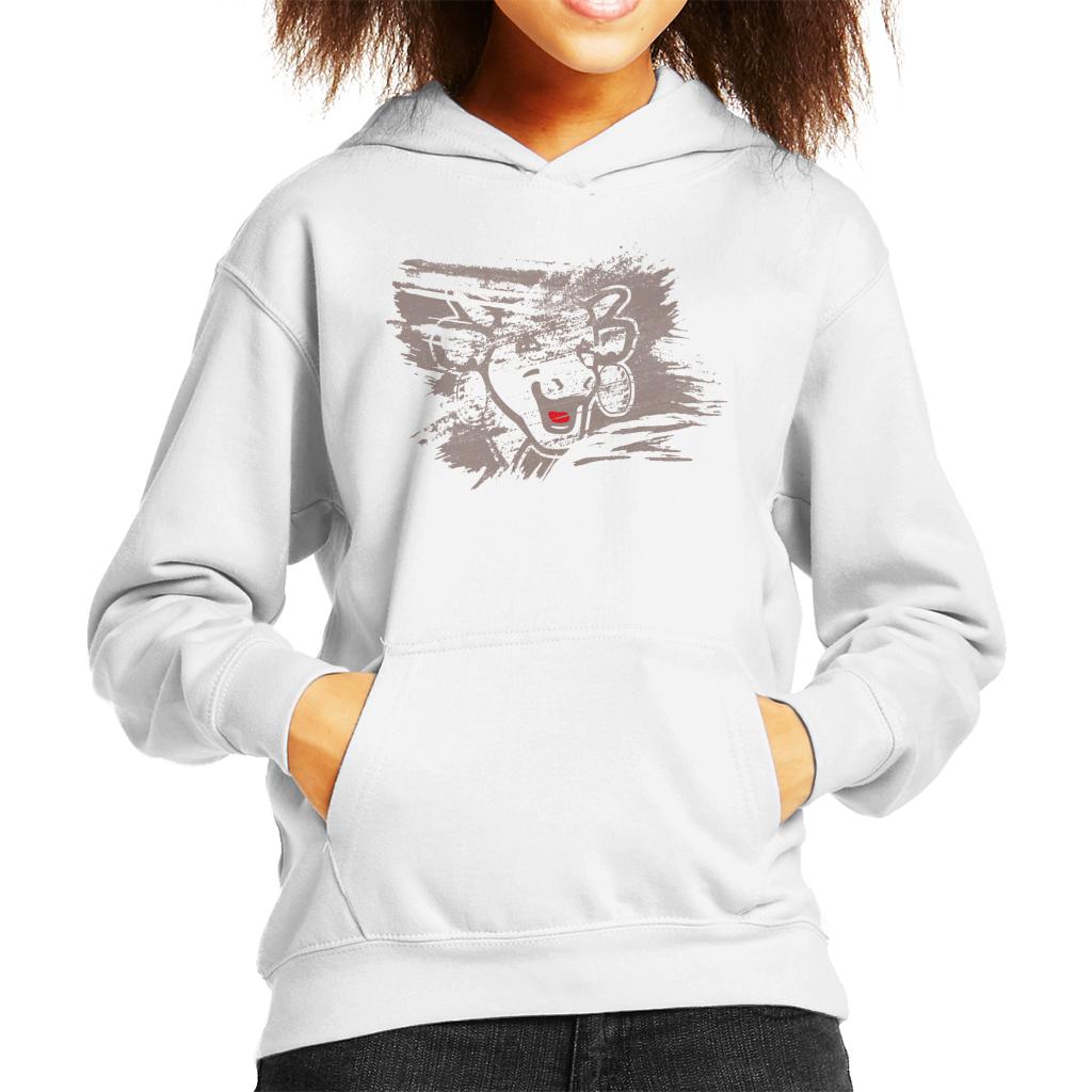 The Laughing Cow Brushstroke Kid's Hooded Sweatshirt product image 4
