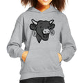 The Laughing Cow Black Polka Dot Kid's Hooded Sweatshirt product image 1