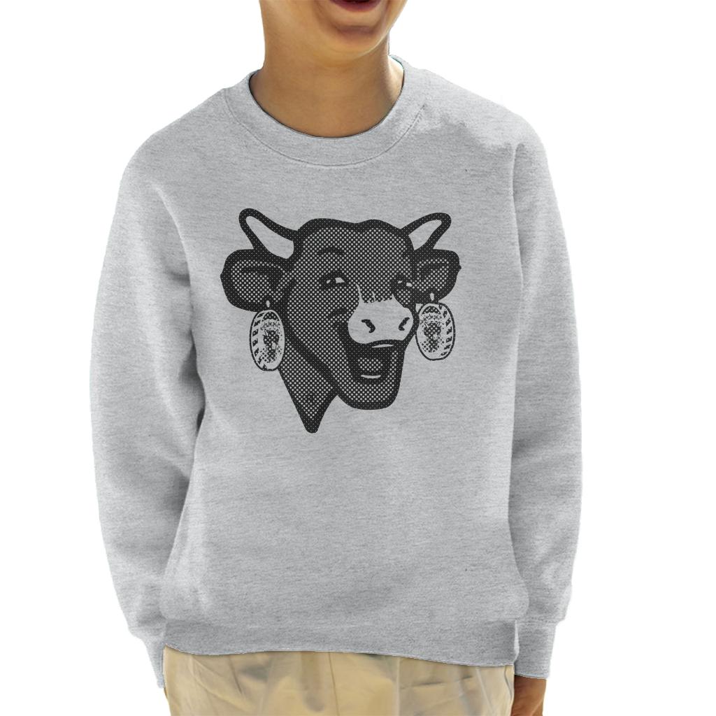 The Laughing Cow Black Polka Dot Kid's Sweatshirt product image 1