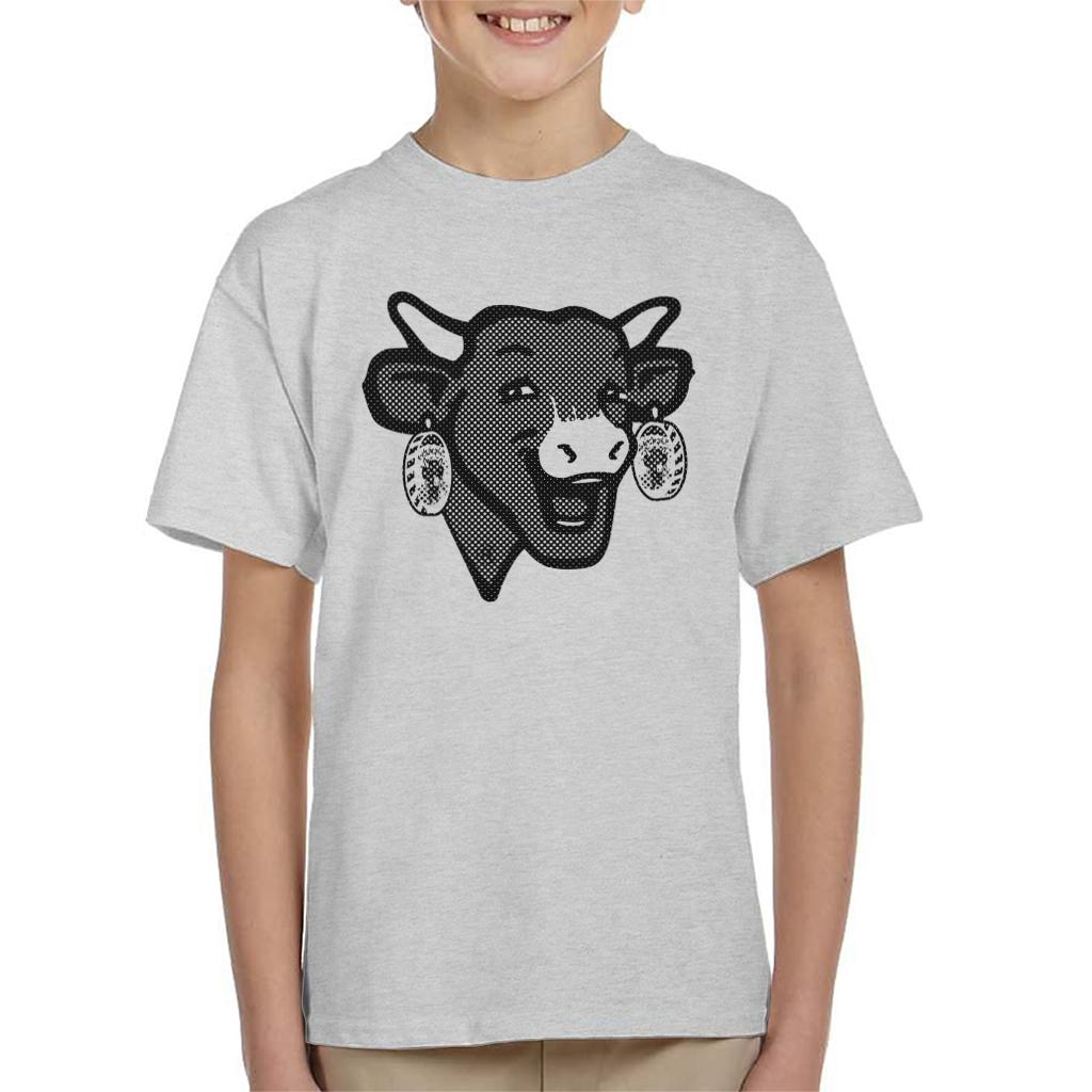 The Laughing Cow Black Polka Dot Kid's T-Shirt product image 1